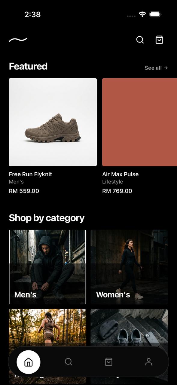 Mini-Commerce React Native mobile app
