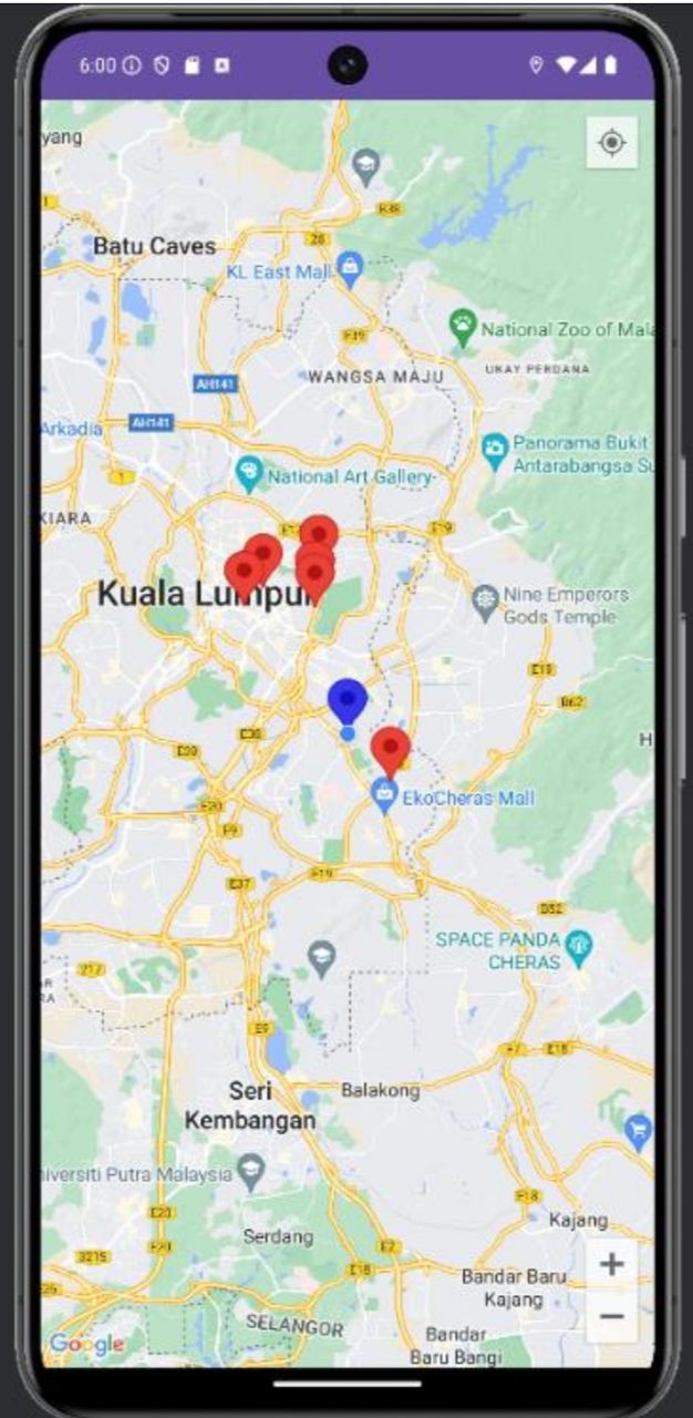 Hospital Finder screen 1